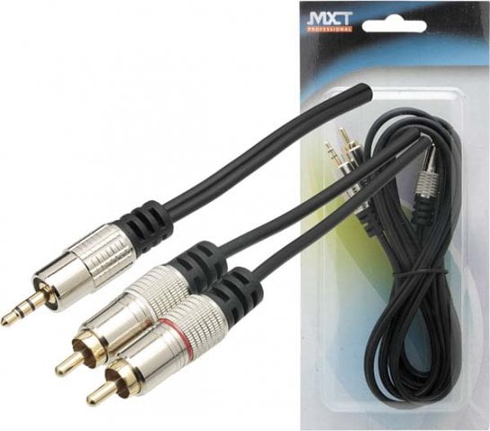 Cabo MXT P2 Stereo + 2 RCA 1,8 m Profissional Ref. 8.1.629