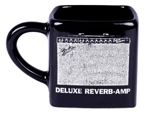 Caneca FENDER - MODELO: DeLuxe Reverb Quadrada 380ml