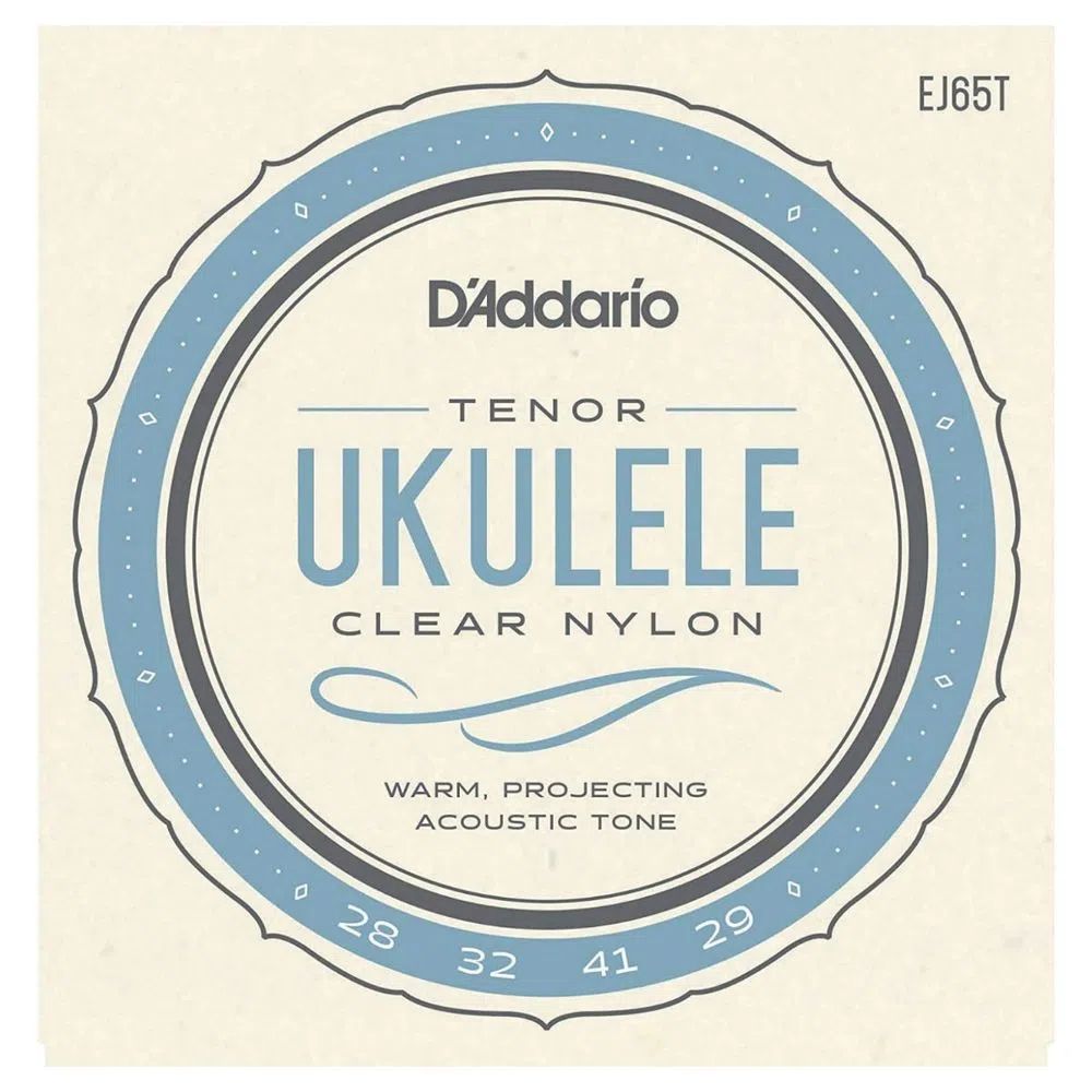 Encordoamento Ukulele Tenor D'Addario EJ65T Custom Extruded Nylon