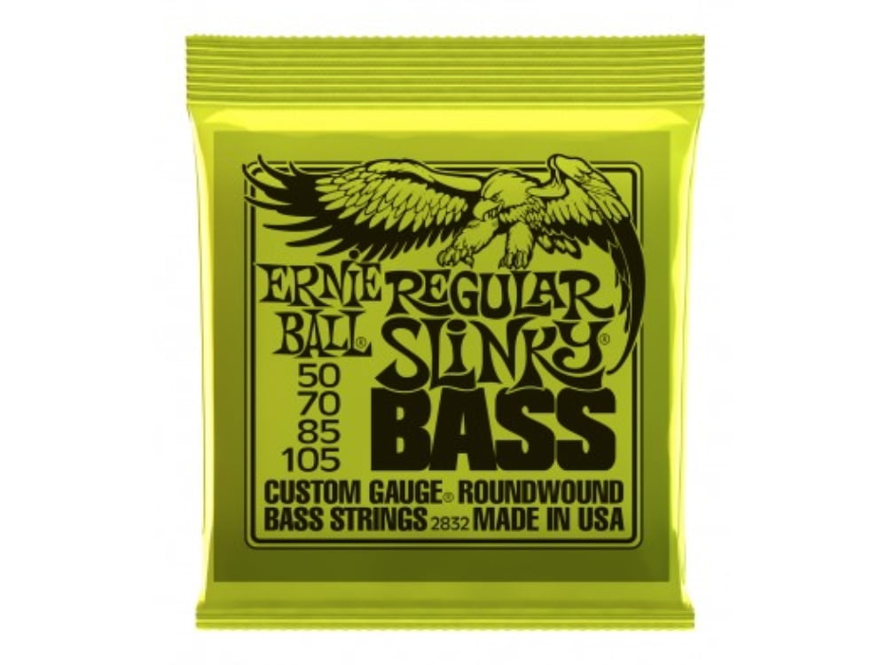 Encordoamento para Baixo 4 cordas 0.50 Ernie Ball Regular Slinky Bass 2832