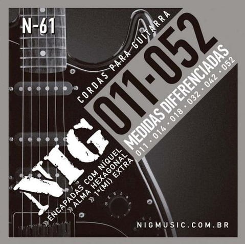 Encordoamento para Guitarra .011 Nig Evolution N-61