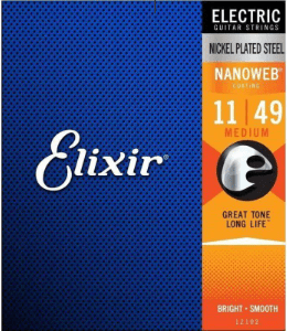 Encordoamento para Guitarra Elixir Nanoweb Medium .011