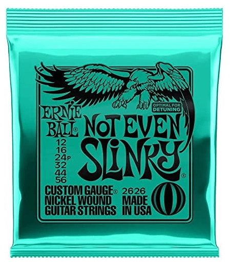 Encordoamento Guitarra Ernie Ball 2626 Not Even Slinky Nickel Wound 012-056