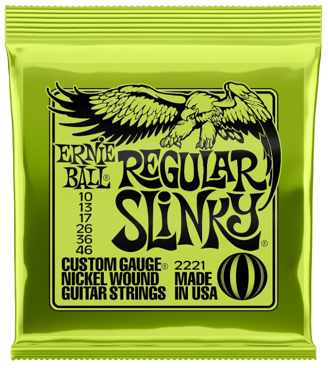 Encordoamento Guitarra Ernie Ball 2221 Regular Slinky Nickel Wound 010-046