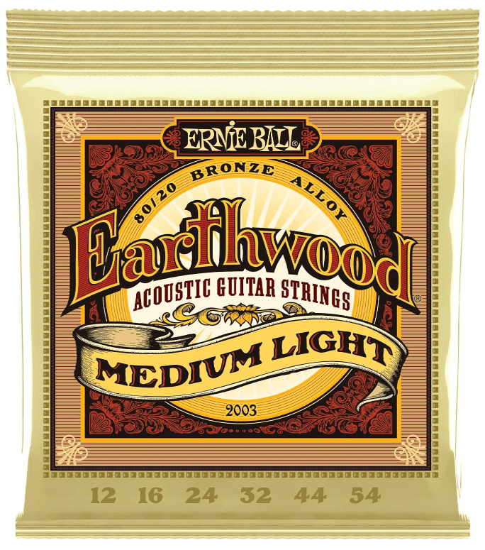 Encordoamento Violão Aço Ernie Ball 2003 Earthwood 80/20 Bronze 012-054