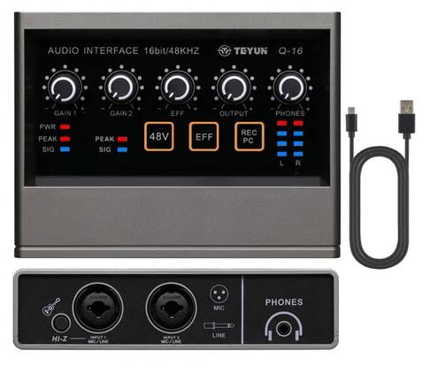 Interface de Áudio TEYUN Q-16