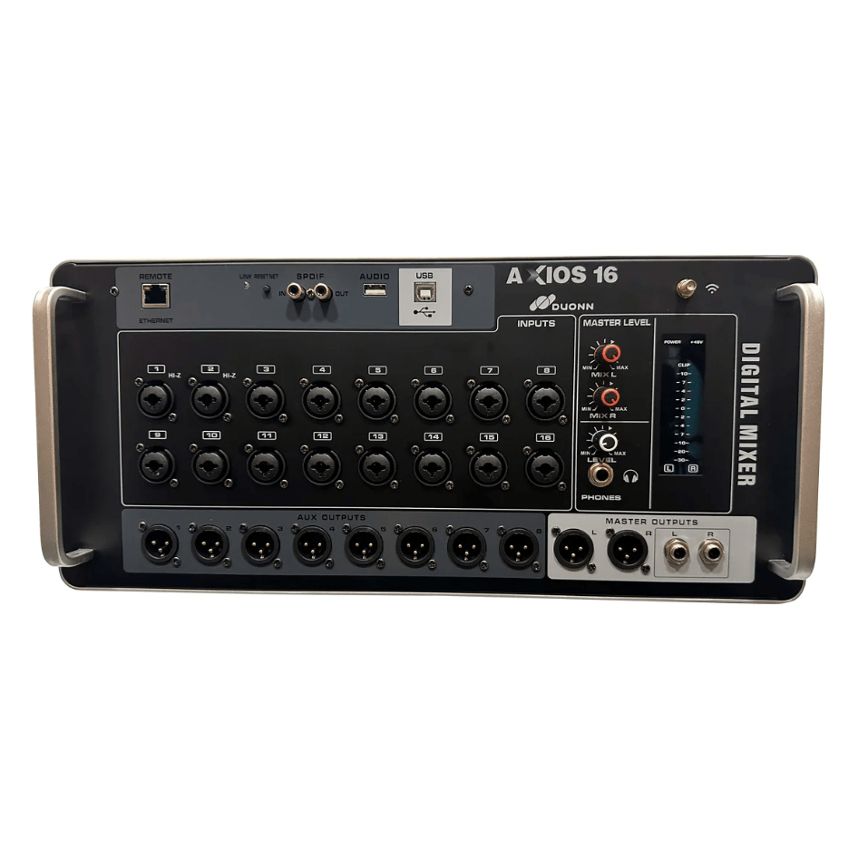 Mesa de Som Digital Duonn Axios 16 Canais com Interface de Áudio