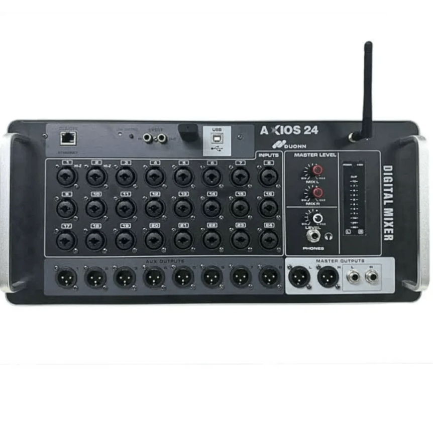 Mesa de Som Digital Duonn Axios 24 Canais com Interface de Áudio