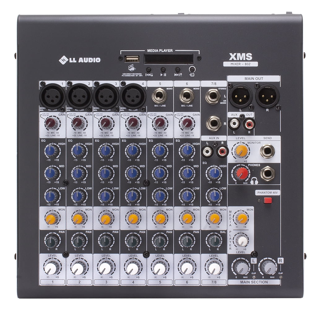 Mixer Starmix de 08 canais XMS-802D