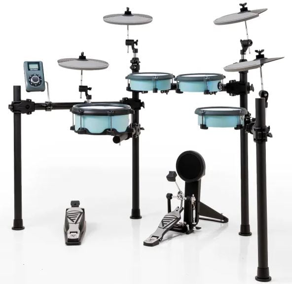 Bateria Eletrônica E-FORCE EF2-V3.0 - COR: Silver Blue