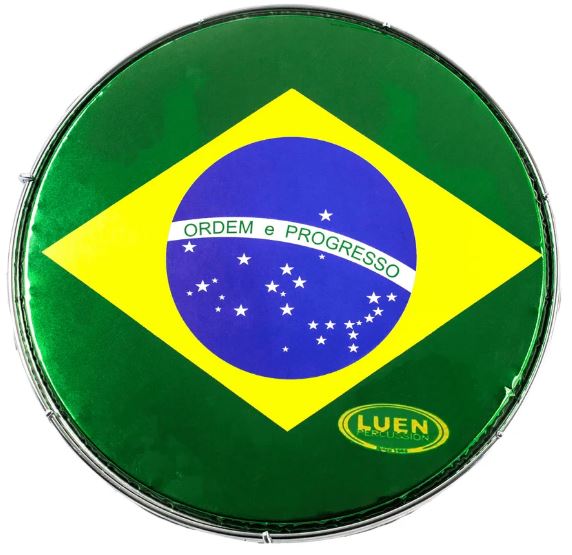 Pele de 10" Bandeira do Brasil LUEN ref.12033