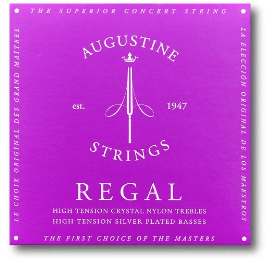 Encordoamento Violão Nylon Augustine Regal Blue Alta Tensão Primas e Bordões