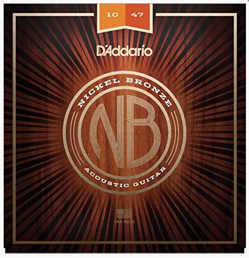  Encordoamento para Violão Aço 010 D'Addário Nickel/Bronze NB-1047