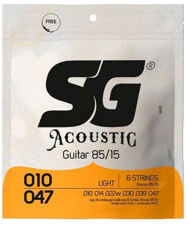Encordoamento para Violão Aço 010 SG Bronze ref.6685