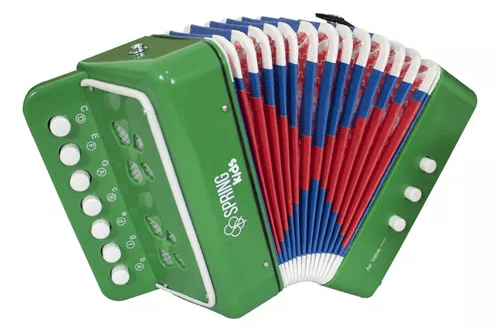 Acordeon Infantil Spring Kids SPK-73 - COR: Verde 