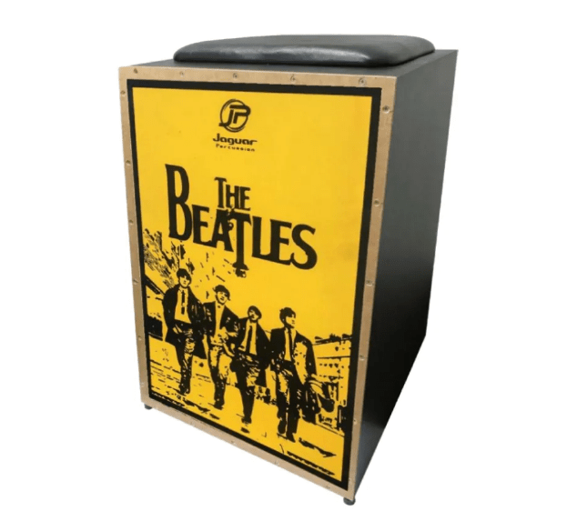 Cajon JAGUAR Eletroacústico K2 Pro - MODELO: COR 016EQ(The Beatles)