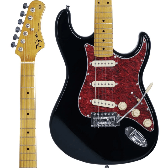 Guitarra Tagima Strato TG-530 - COR: BK(Preto), ESCUDO: TT(Tortoise)
