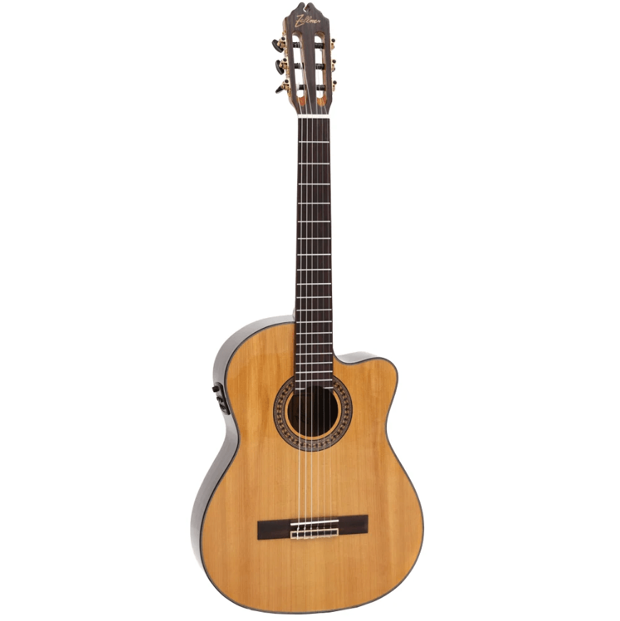 Violao Eletroacustico Classico Zellmer Primevo Cedro Cutaway Brilhante 2109