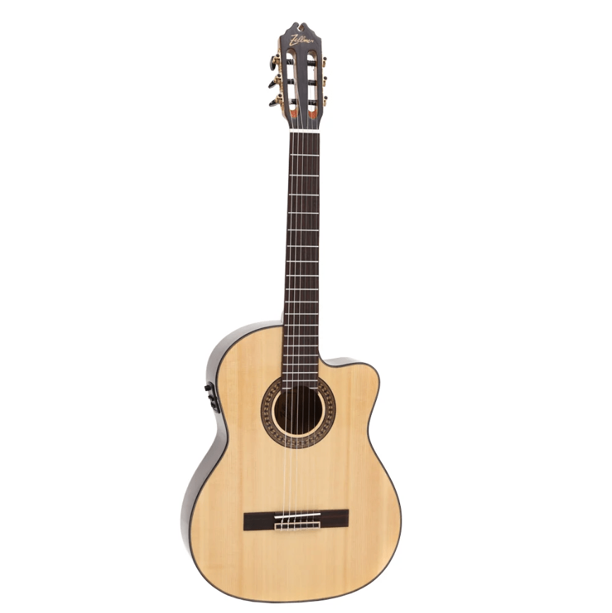 Violao Eletroacustico Classico Zellmer Primevo Spruce Cutaway Brilhante 2108