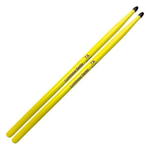 Baqueta LUMINOUS - MODELO: Ponta Nylon, MEDIDA: 7A, COR: Amarela