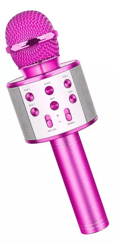 Microfone Bluetooth p/Karaokê Spring Kids SPK-015 - MODELO: Rosa 