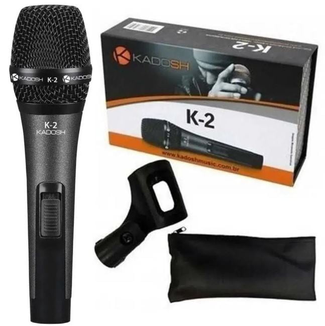 Microfone Kadosh com cachimbo e bag K2 