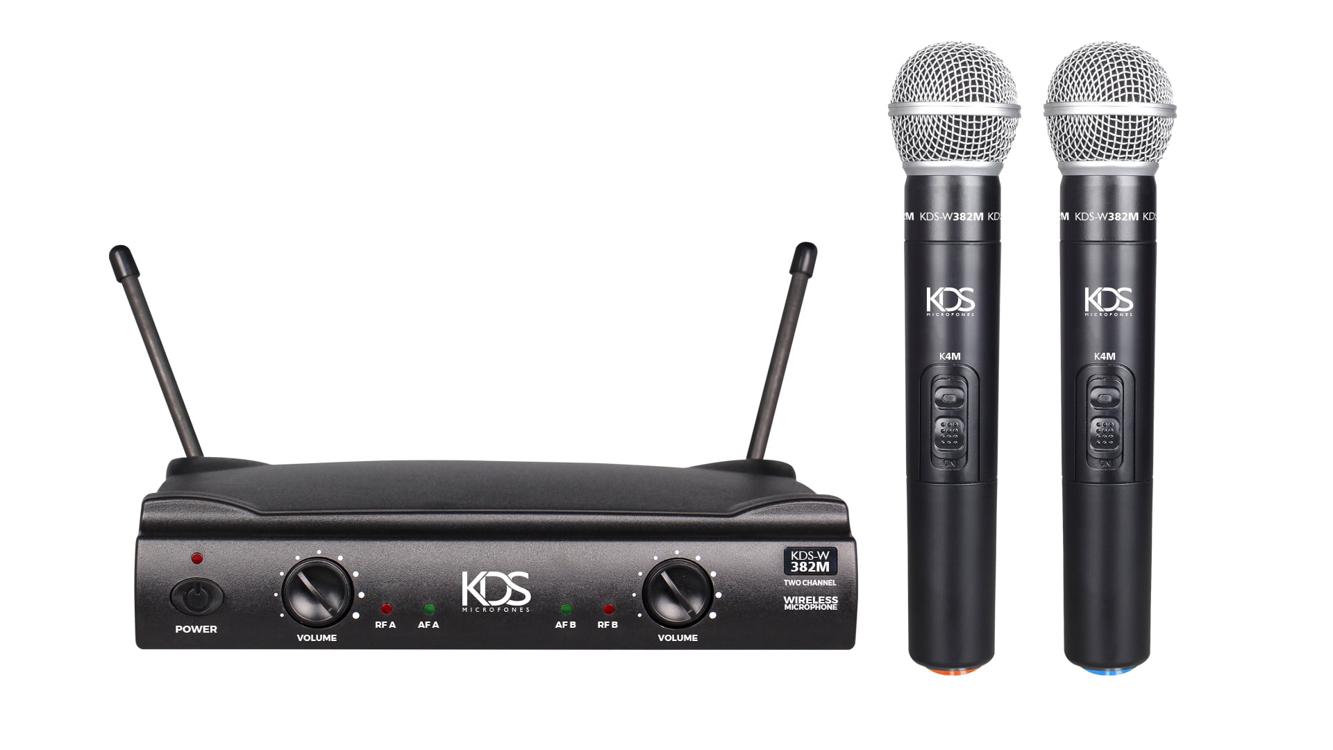 Microfone Kadosh de Mão + Mão UHF KDS-W 382M