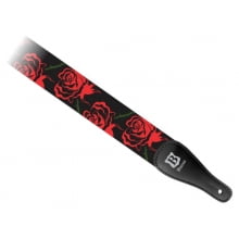 Correia 5cm Basso Pop Art Rosas Vermelhas DE-27