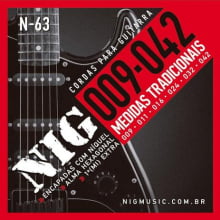 Encordoamento para Guitarra .009 Nig Traditional N-63