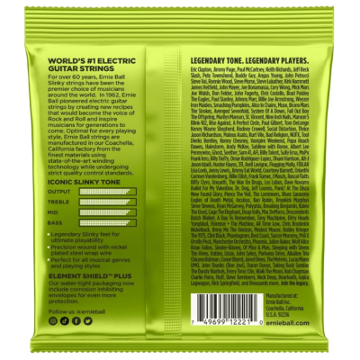 Encordoamento Guitarra Ernie Ball 2221 Regular Slinky Nickel Wound 010-046