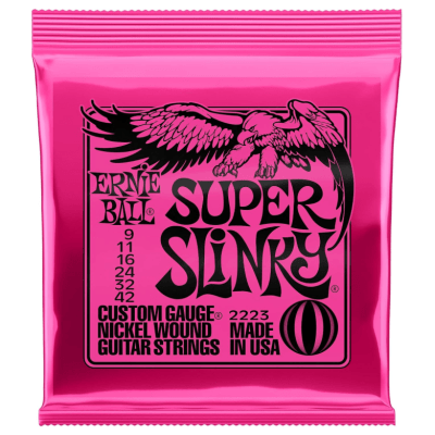 Encordoamento Guitarra Ernie Ball 2223 Super Slinky Nickel Wound 009-042