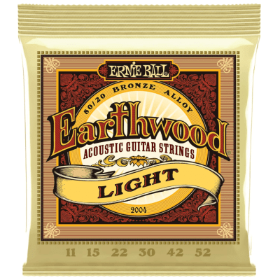 Encordoamento Violao Aco Ernie Ball 2004 Earthwood Extra Slinky Bronze 80/20 010-050