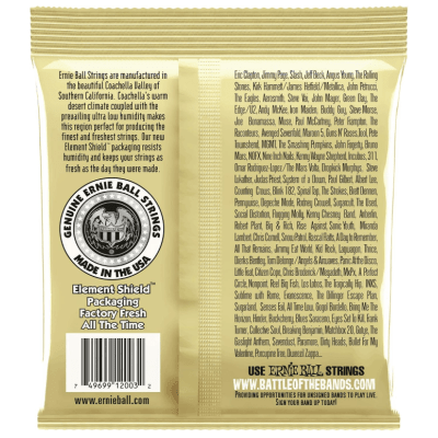 Encordoamento Violão Aço Ernie Ball 2003 Earthwood 80/20 Bronze 012-054