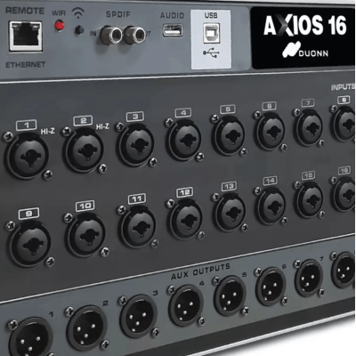 Mesa de Som Digital Duonn Axios 16 Canais com Interface de Áudio