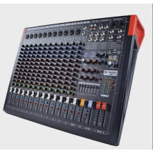 Mixer K-Audio 12 canais 6 auxiliares MP-12.6