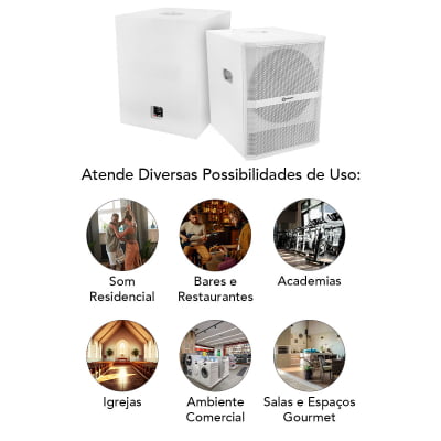 Subwoofer 4OHMS 1LF T1200 - COR: Branca cod.2116