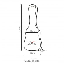Capa para Violão Extra Luxo CH-200 AVS
