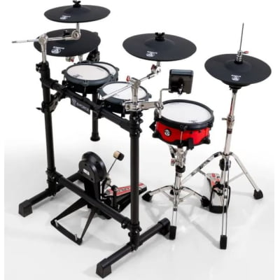 Bateria Eletrônica E-FORCE EF2-V4.0 - COR: Preto Fosco c/Caixa Red Acetinada
