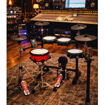 Bateria Eletrônica E-FORCE EF2-V4.0 - COR: Preto Fosco c/Caixa Red Acetinada