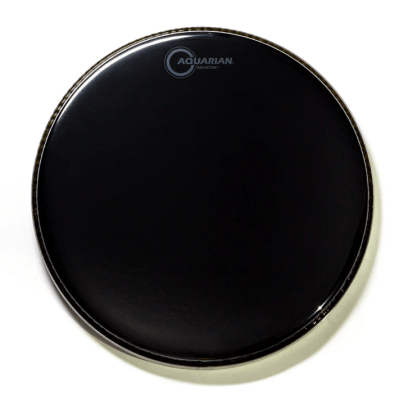 Pele para Tom / Surdo / Caixa Aquarian 8" Reflector Black Mirror REF8BK – Filme Duplo Híbrido