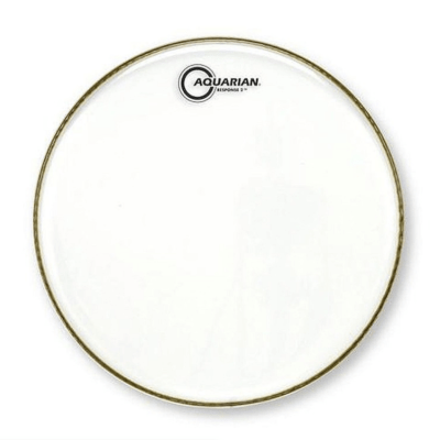 Pele para Tom / Surdo / Caixa Aquarian 8" Response 2 Clear RSP28 – Filme Duplo