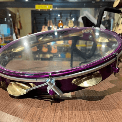 Pandeiro de 13" GOPE Pele Cristal 9 Afinações 8 Pratinelas Super Leve – Lilás (Ref: 648SLLL)