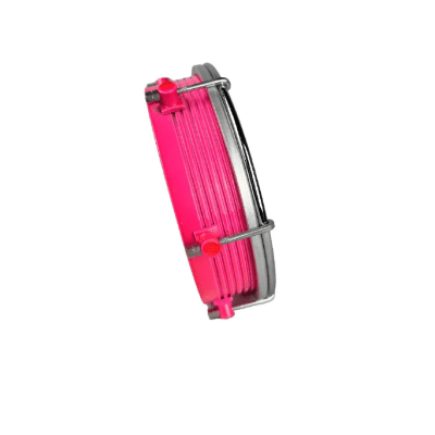 Tamborim Gope 6" Alumínio Luminix Rosa Pele Cristal 6 Afinações (595ALXRCRC)