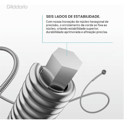 Encordoamento Baixo 5 Cordas D'Addario EXL220-5 XL Nickel Wound 040-125