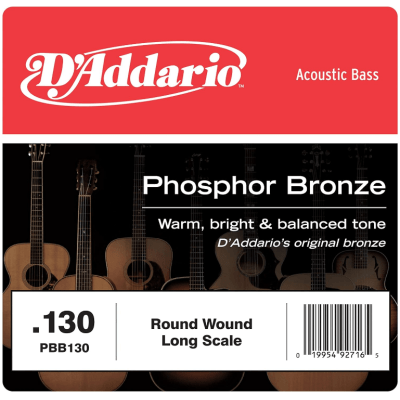 Corda Avulsa Baixolão D'Addario Phosphor Bronze PBB130 B/Si 130