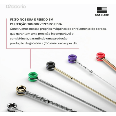 Encordoamento Baixo 5 Cordas D'Addario EXL170-5 XL Nickel Wound 045-130