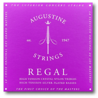 Encordoamento Violão Nylon Augustine Regal Blue Alta Tensão Primas e Bordões