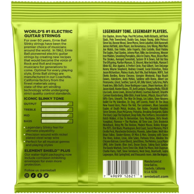 Encordoamento Guitarra 7 Cordas Ernie Ball 2621 Regular Slinky Nickel Wound 010-056