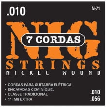 Encordoamento para Guitarra 7 Cordas Nig N-71