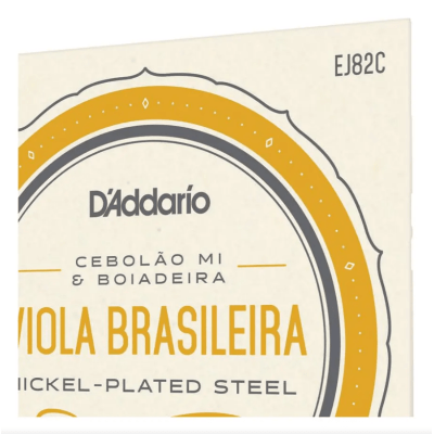 Encordoamento Viola Caipira D'Addario EJ82C Cebolão Mi Boiadeira Bolinha